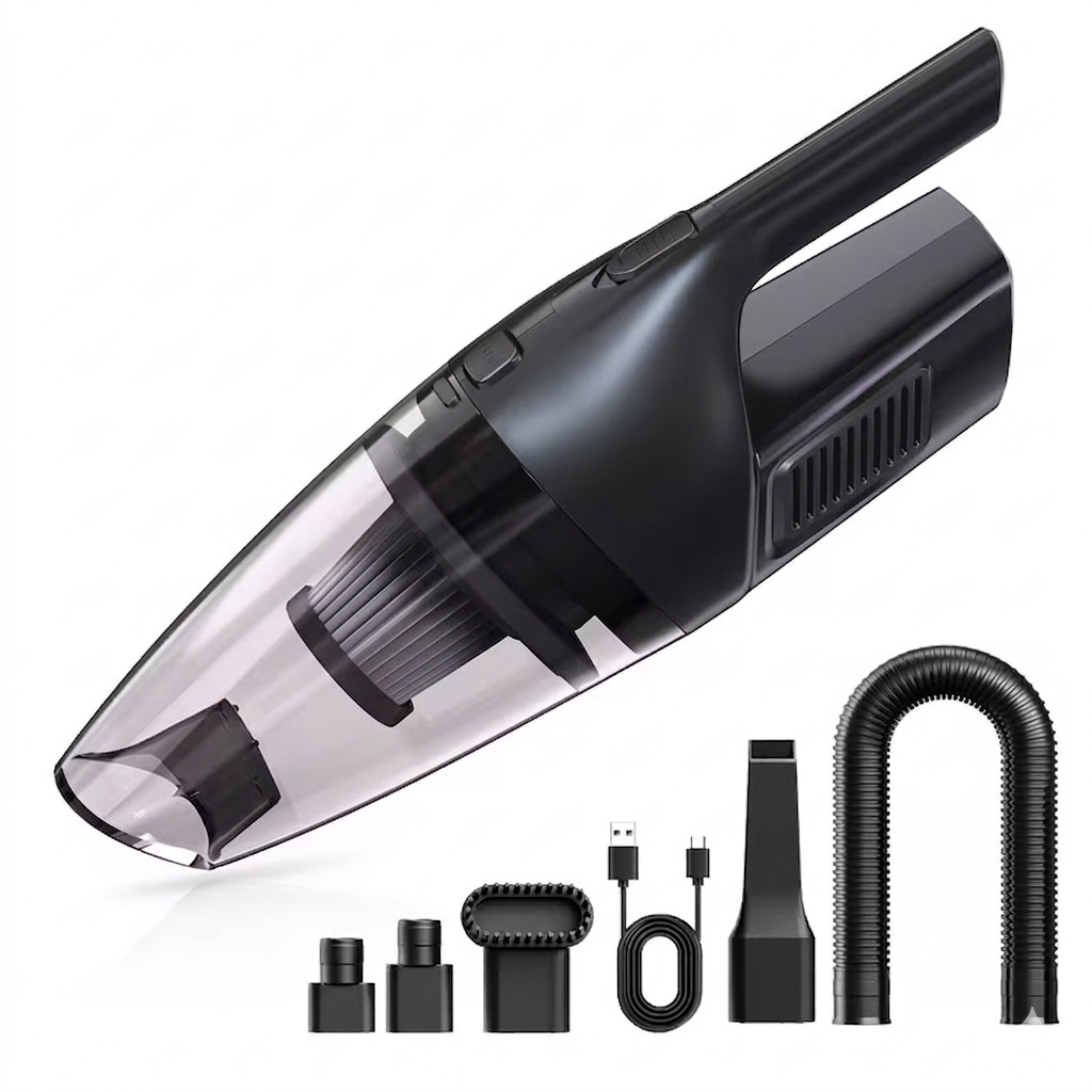 ,,Švarosvariklis TurboVac 3-in-1" - Belaidis automobilio siurblys